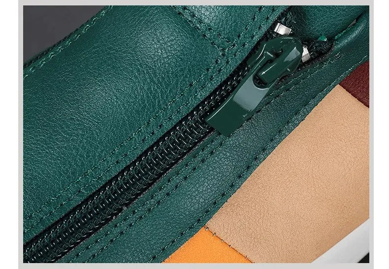 Scarpe in pelle con zip