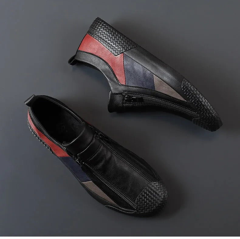 Scarpe in pelle con zip