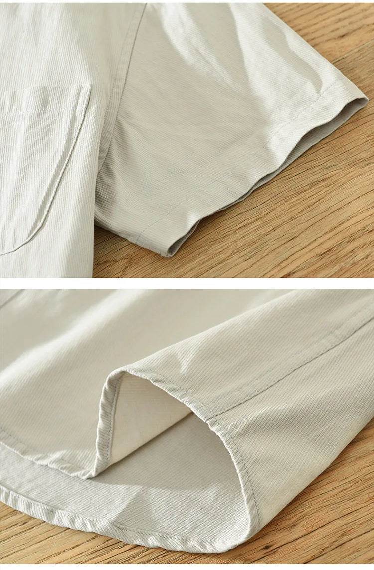 Camicia in cotone a maniche corte