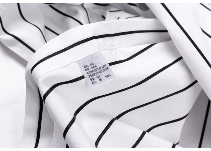 Camicia elegante in cotone a righe