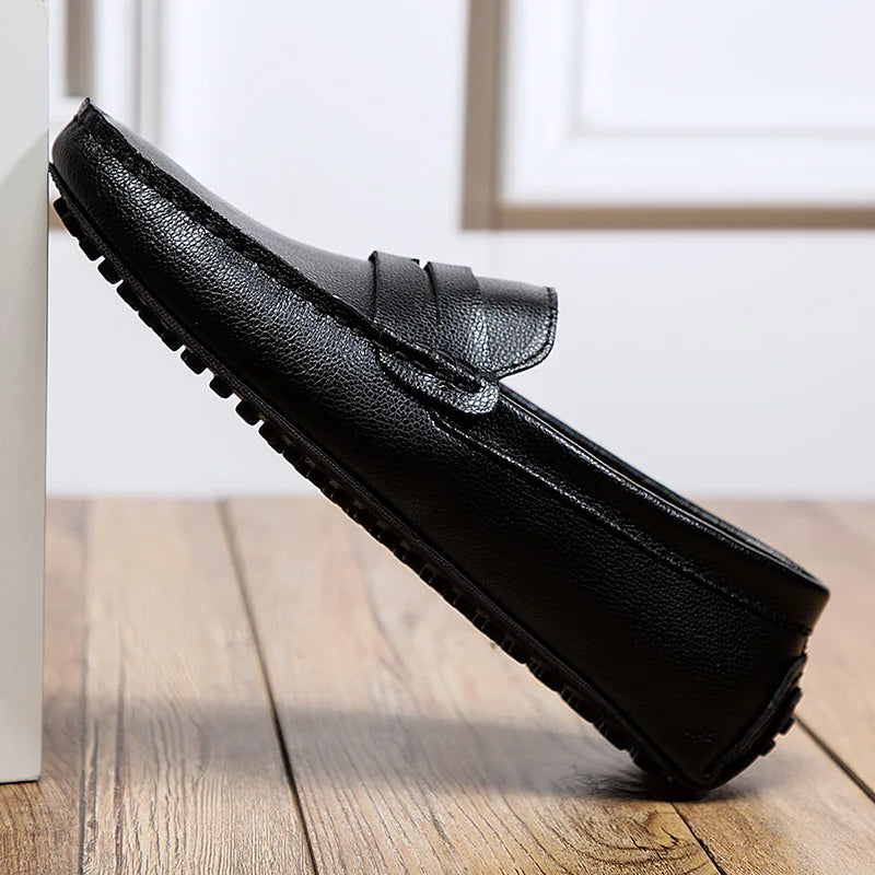 Mocassini estivi in pelle casual