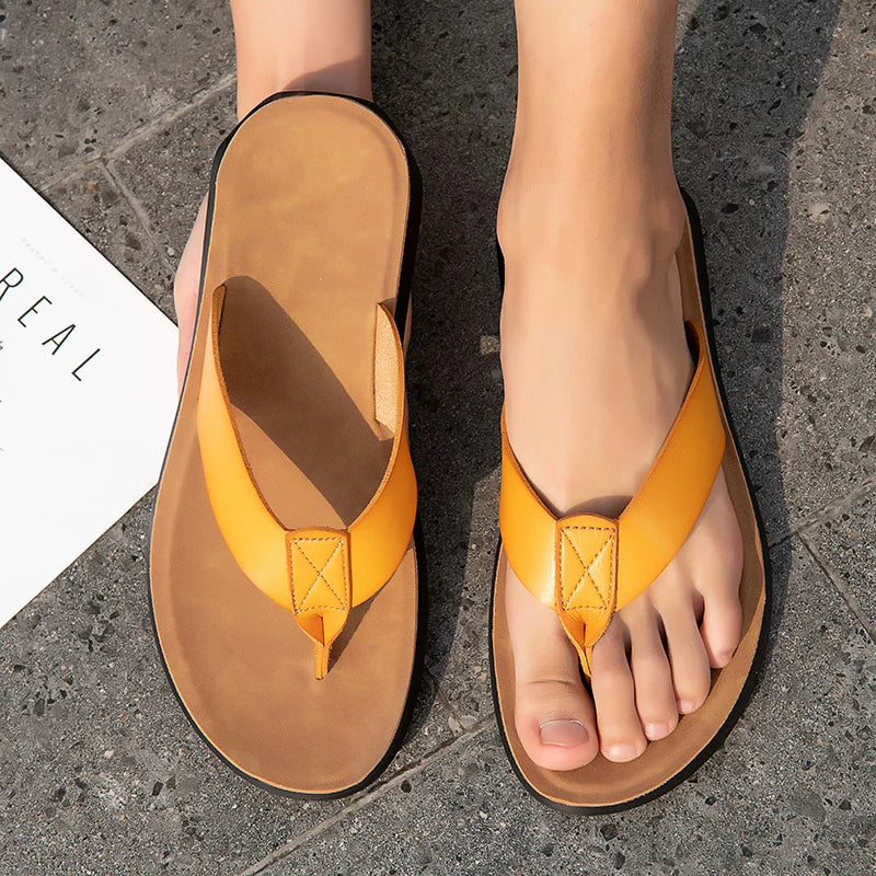Sandali casual in pelle