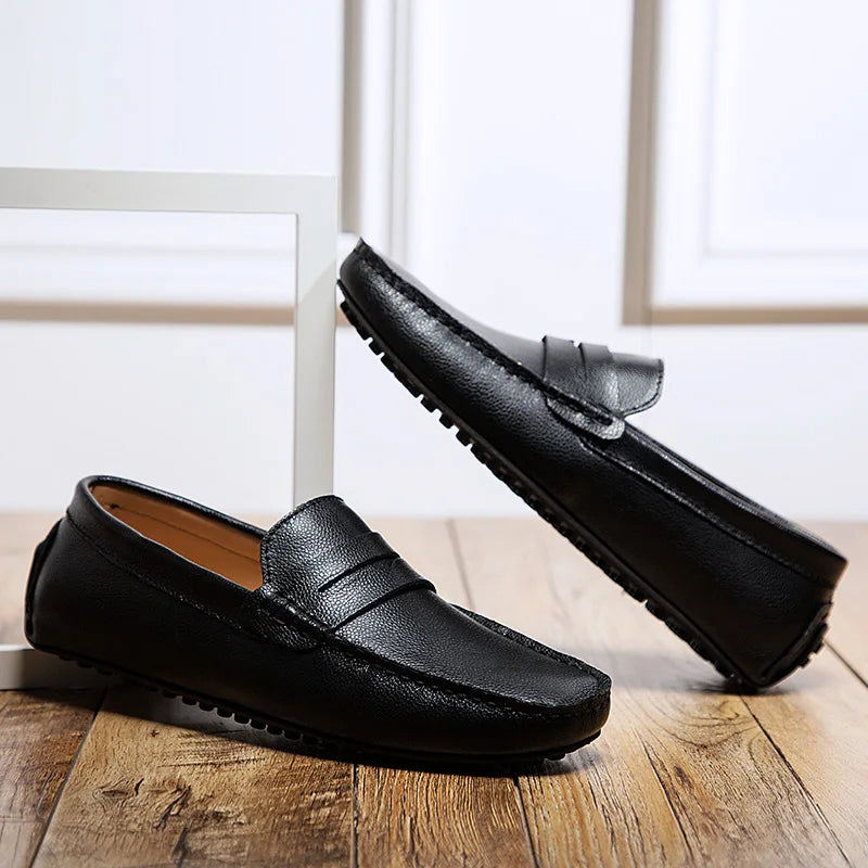 Mocassini estivi in pelle casual