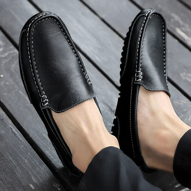Mocassini in pelle vintage