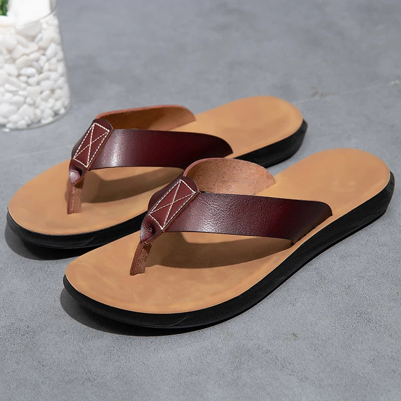 Sandali casual in pelle
