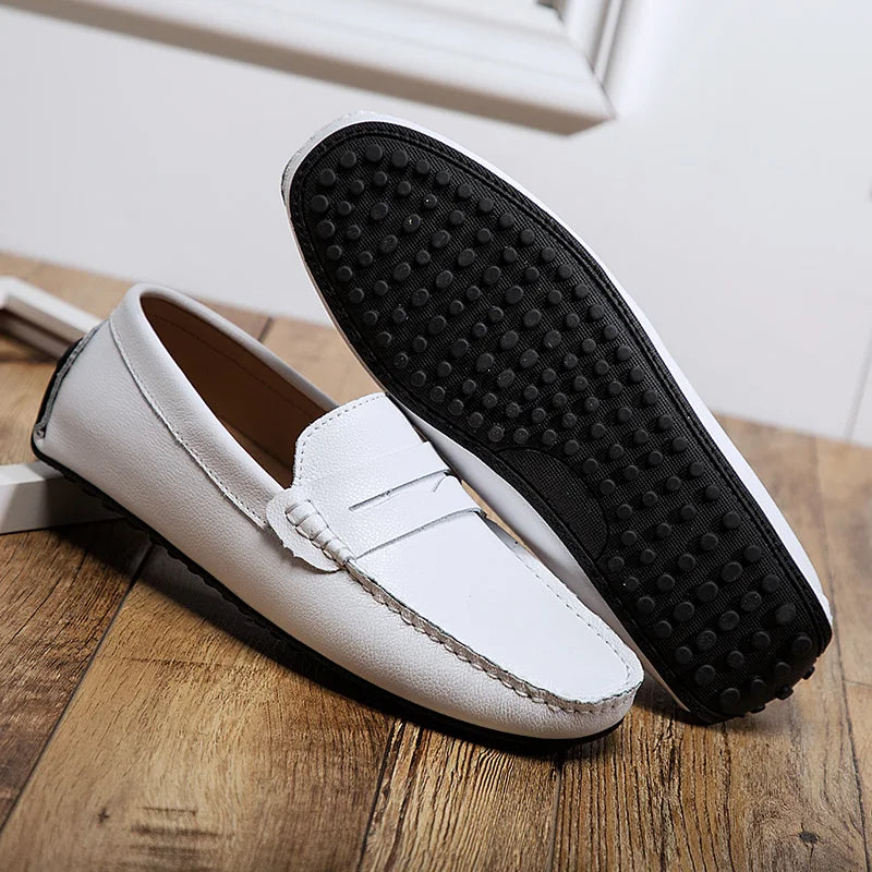 Mocassini estivi in pelle casual