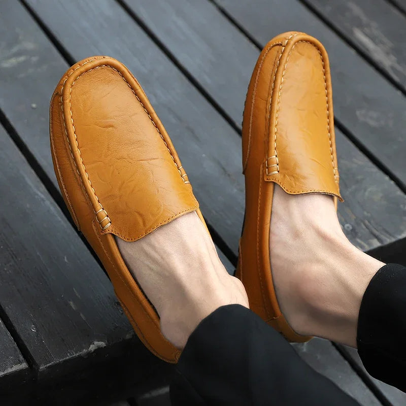 Mocassini in pelle vintage