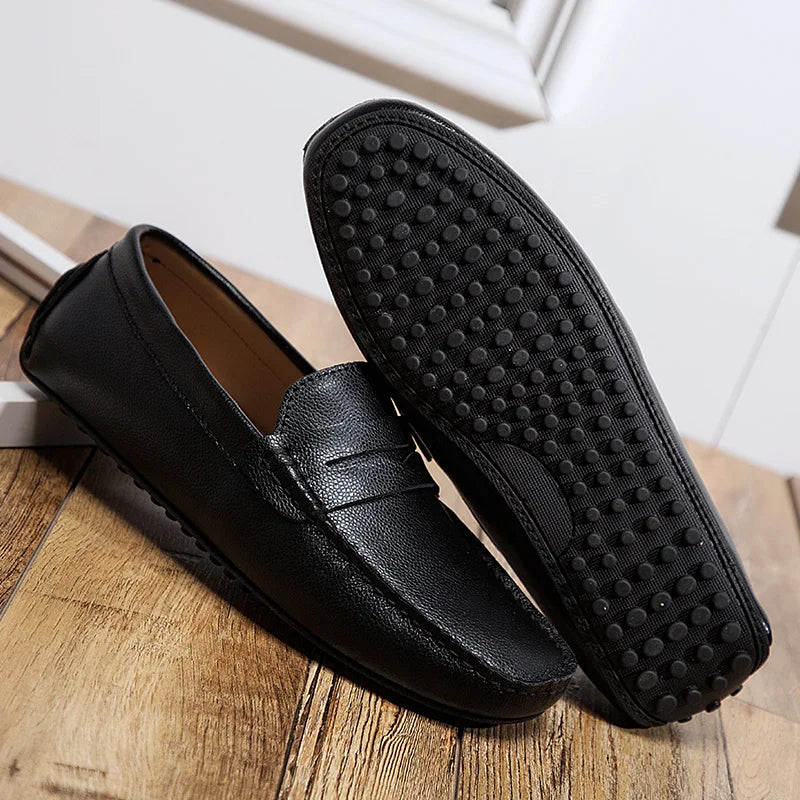 Mocassini estivi in pelle casual