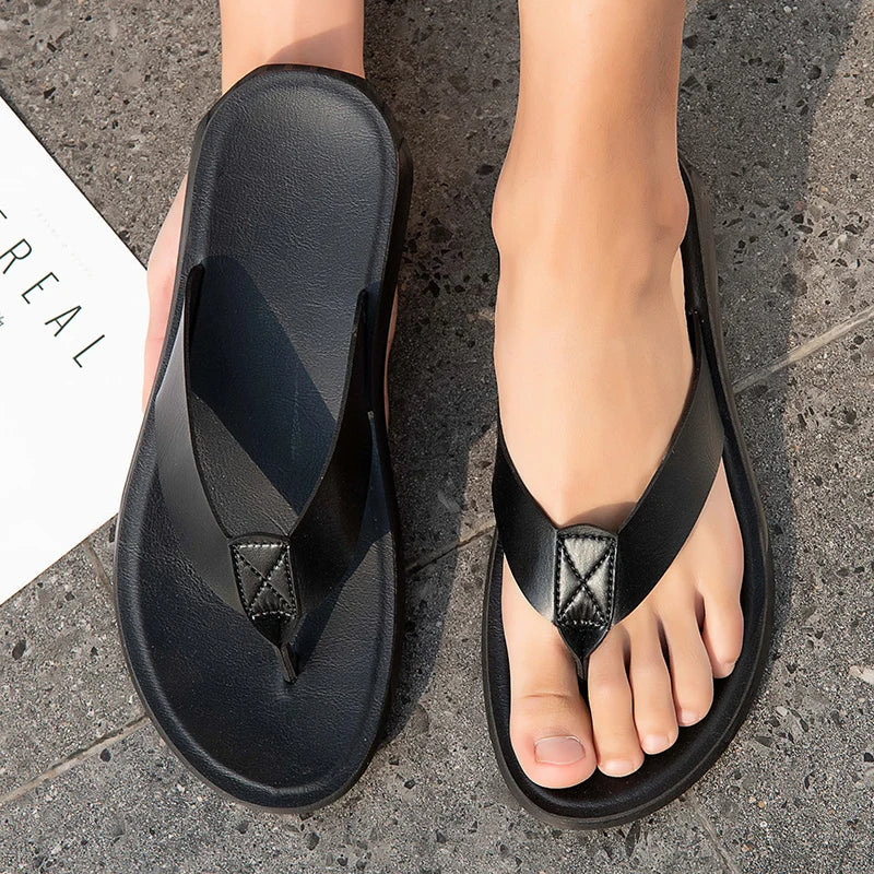 Sandali casual in pelle