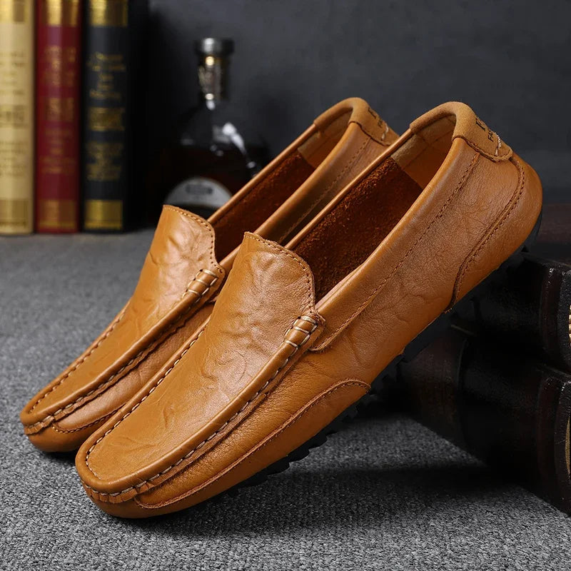 Mocassini in pelle vintage