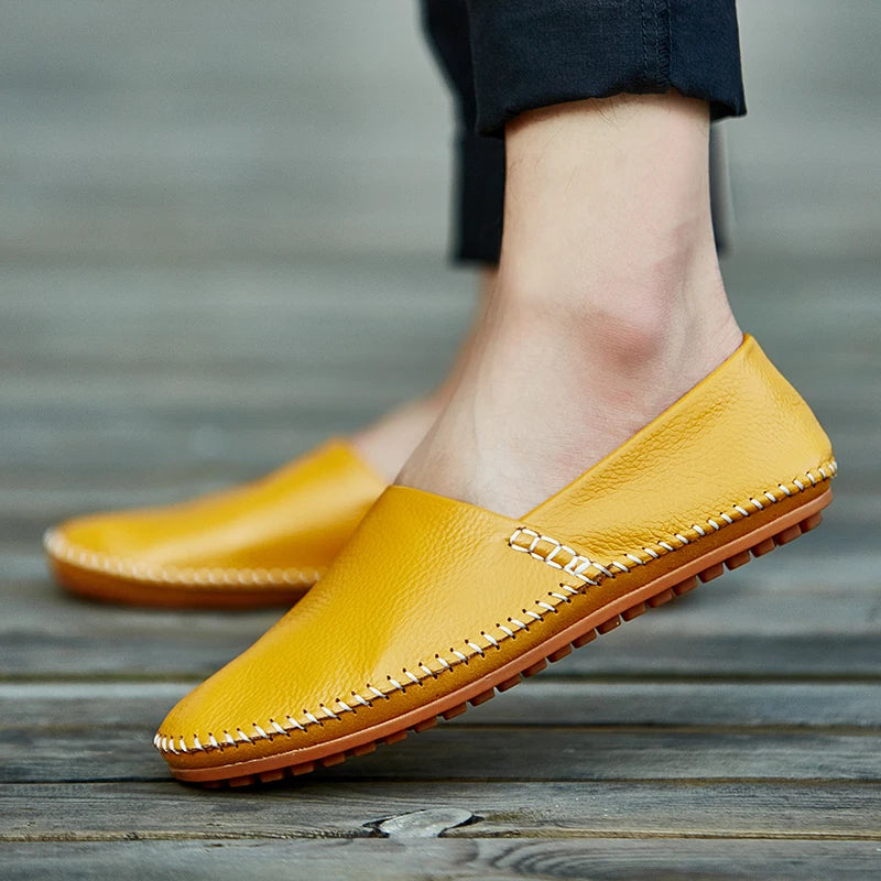 Mocassini in pelle leggera