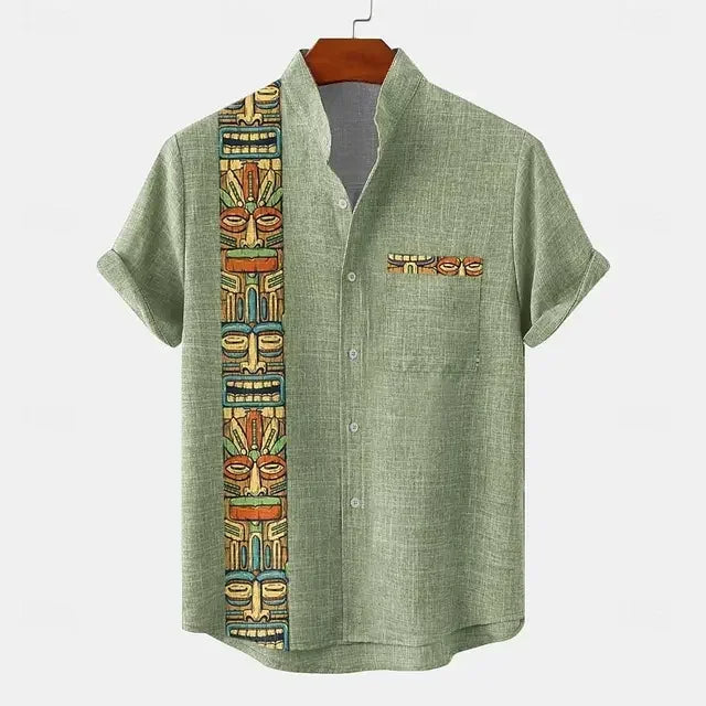 Camicia vintage a maniche corte