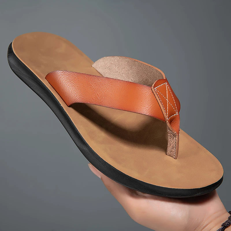 Sandali casual in pelle