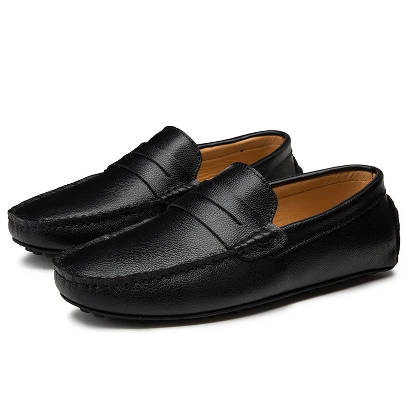 Mocassini estivi in pelle casual