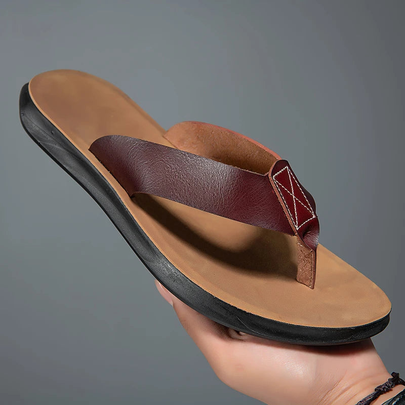 Sandali casual in pelle