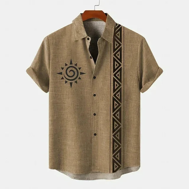 Camicia vintage a maniche corte