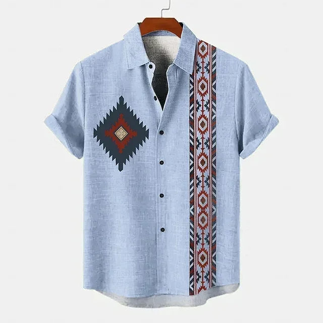 Camicia vintage a maniche corte