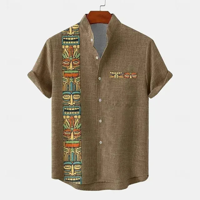 Camicia vintage a maniche corte