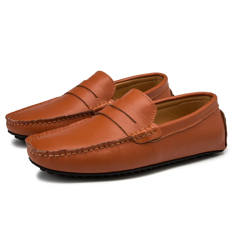 Mocassini estivi in pelle casual