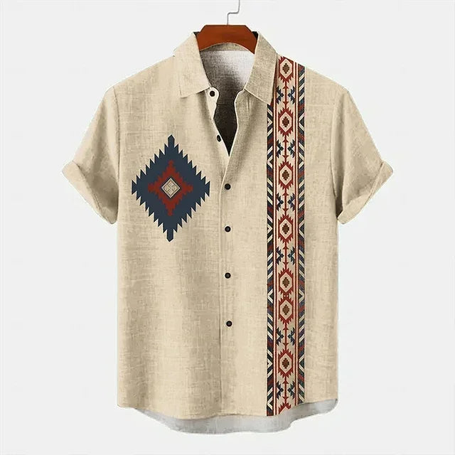 Camicia vintage a maniche corte
