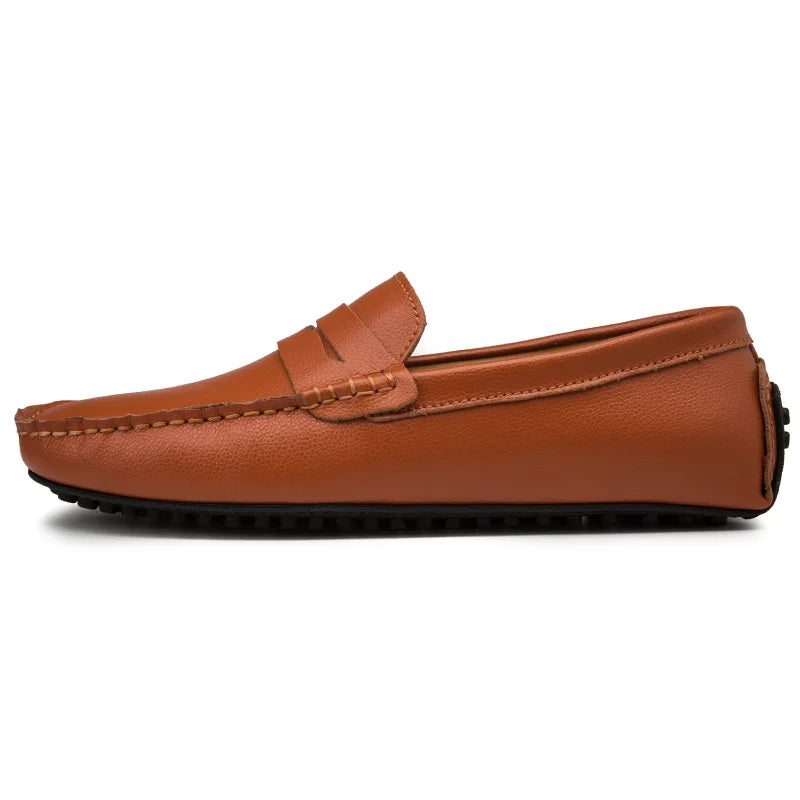 Mocassini estivi in pelle casual