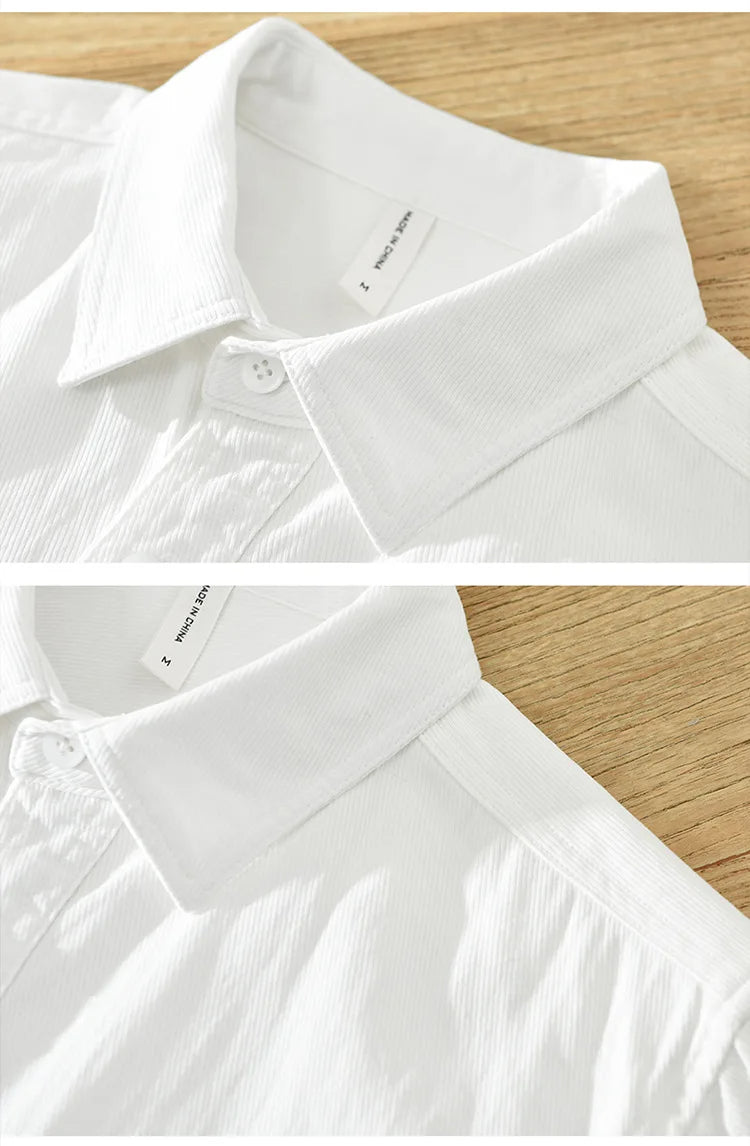 Camicia in cotone a maniche corte