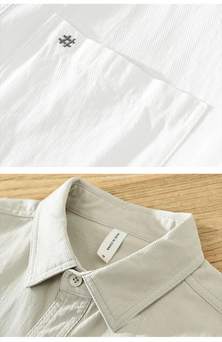 Camicia in cotone a maniche corte