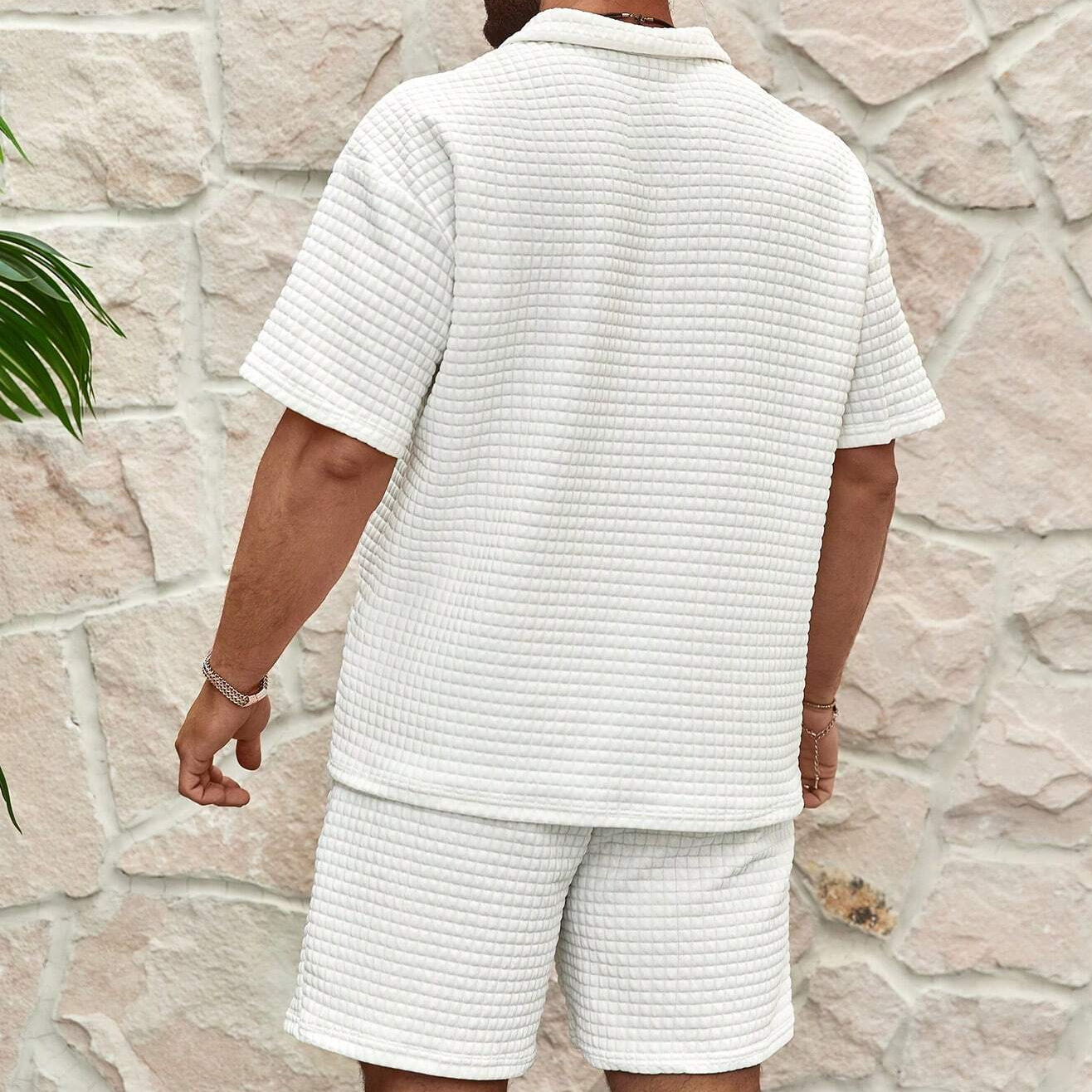 Set in maglia Waffle
