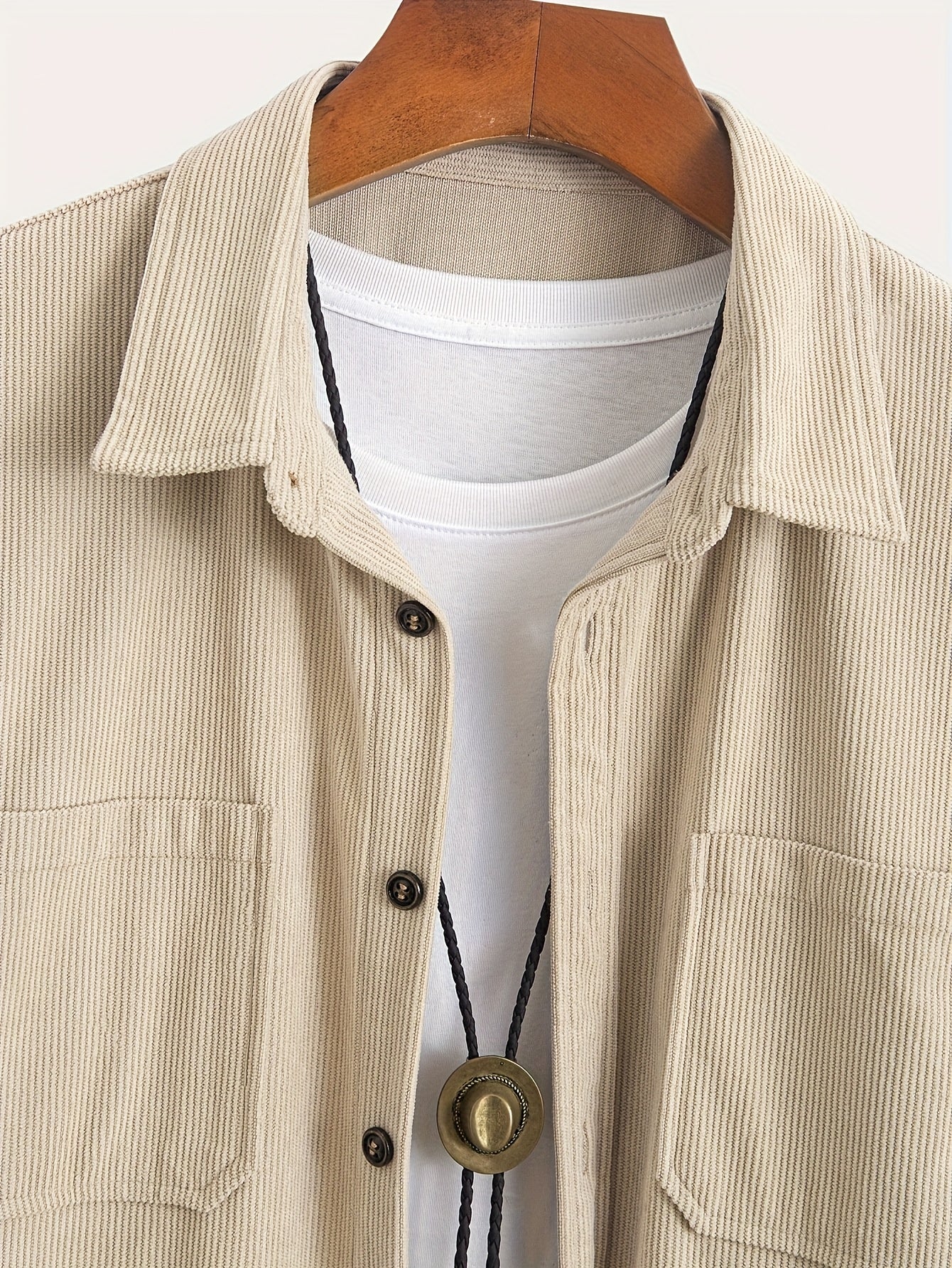Cardigan casual in velluto a coste