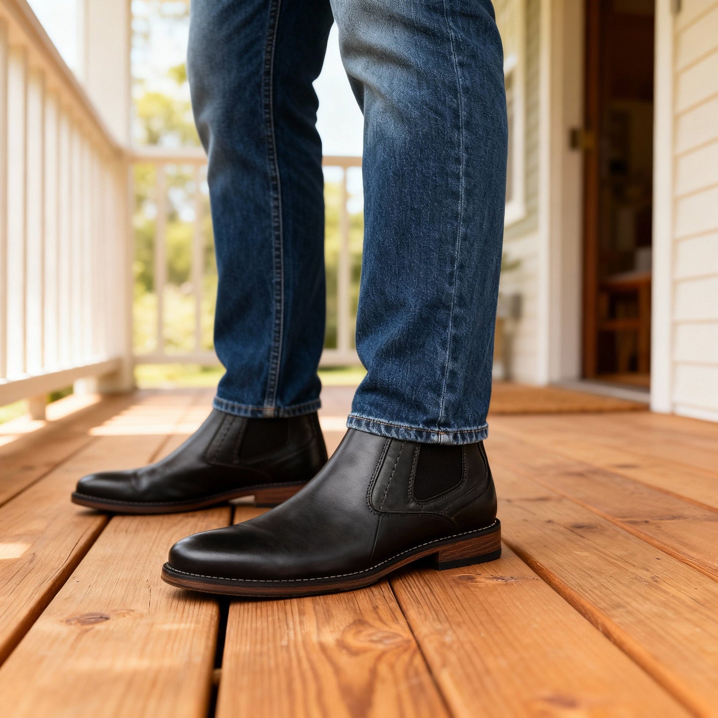 Stivali eleganti in pelle