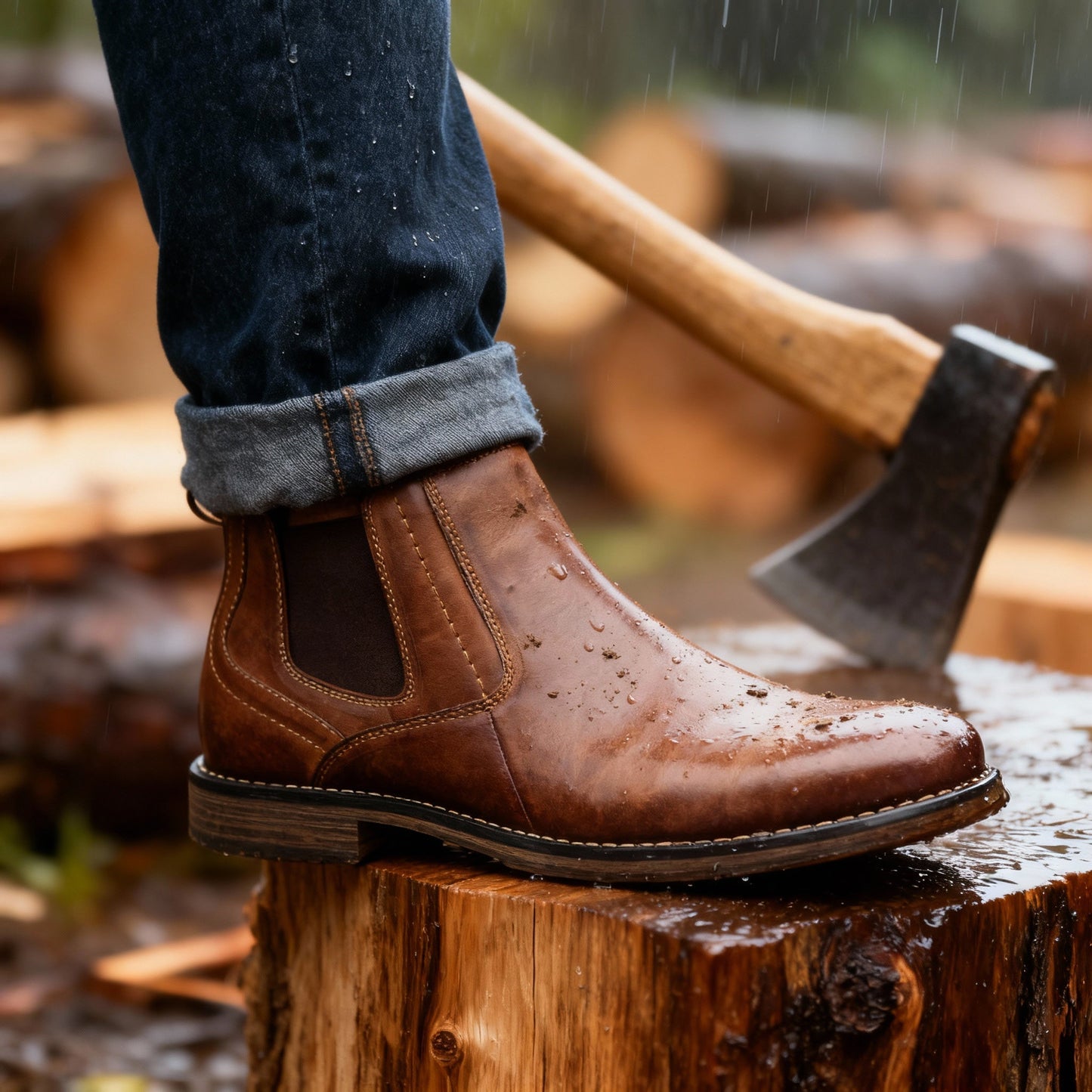 Stivali eleganti in pelle