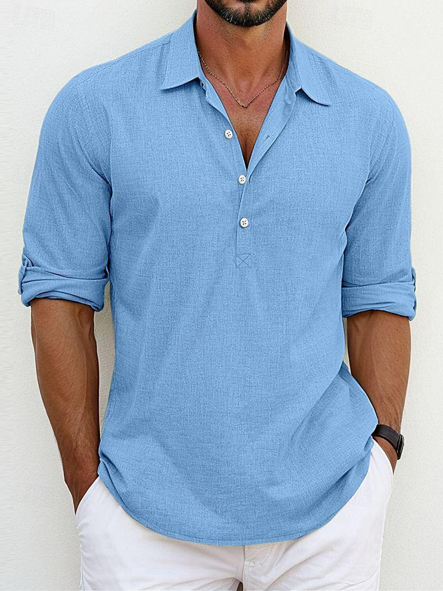 Camicia in lino premium