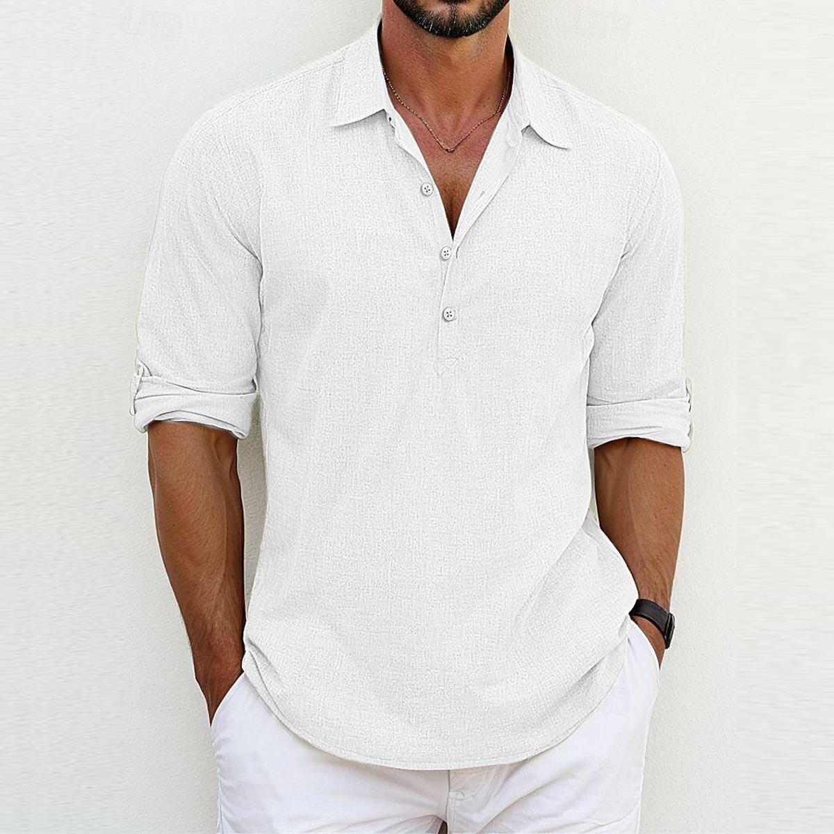 Camicia in lino premium