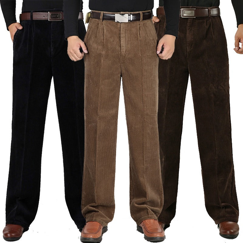 Pantaloni eleganti in velluto a coste