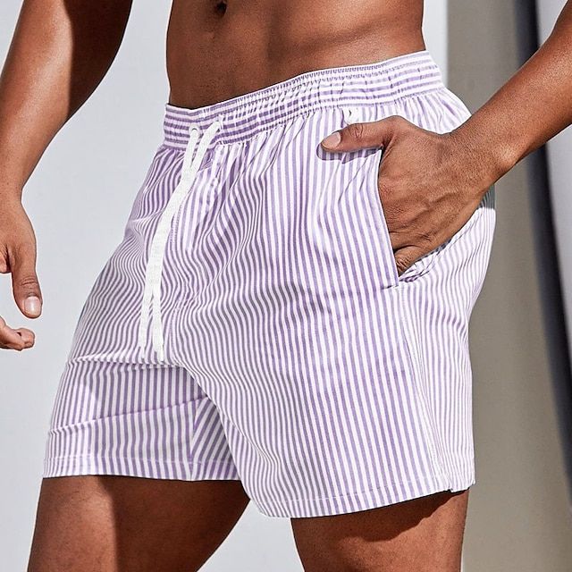 Pantaloncini da bagno casual con pinces