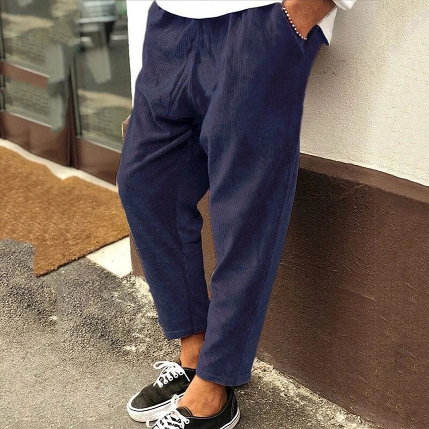 Pantaloni eleganti in velluto a coste
