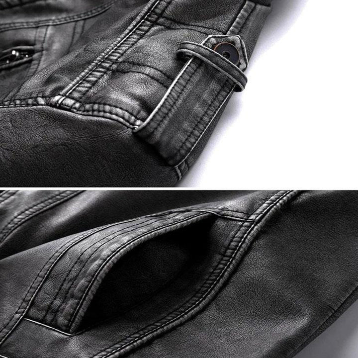 Giacca di pelle elegante