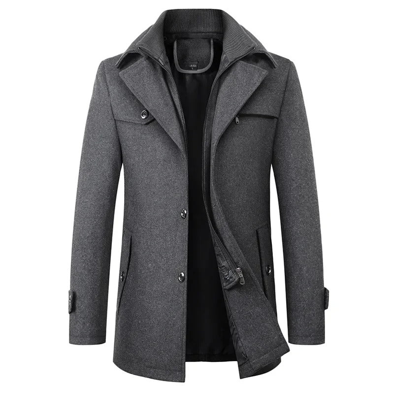 Elegante giacca invernale in lana