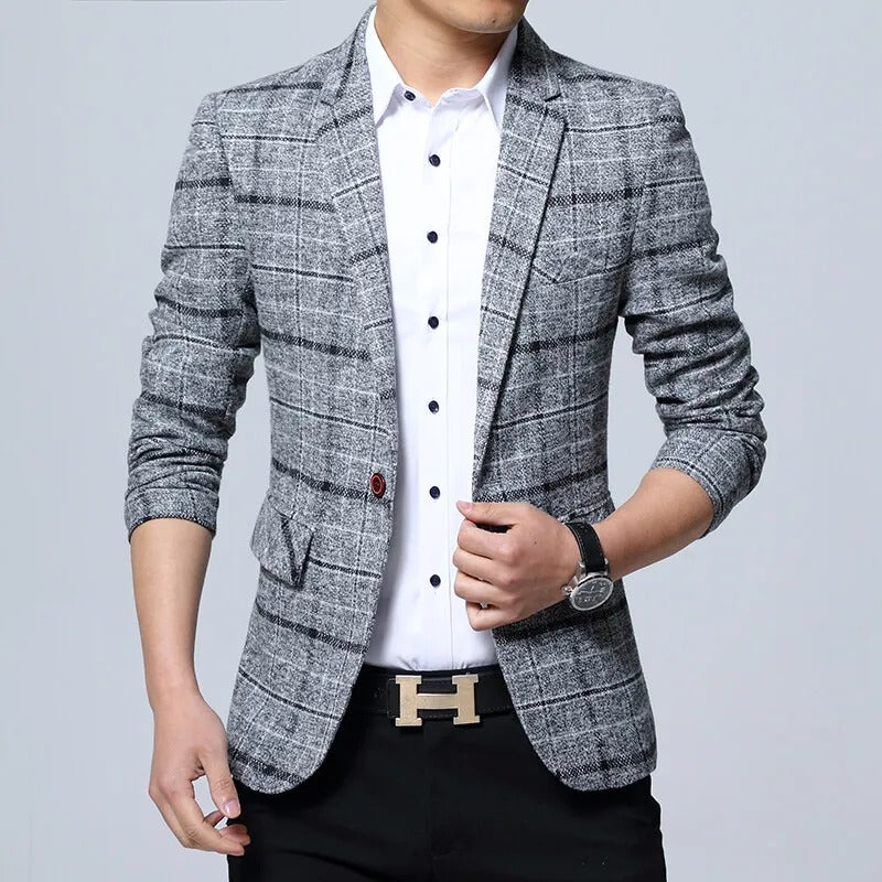 Blazer elegante a scacchi