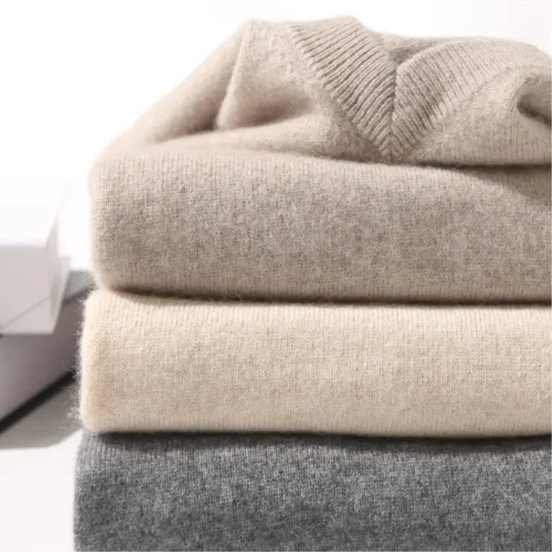 Maglione elegante con scollo a V