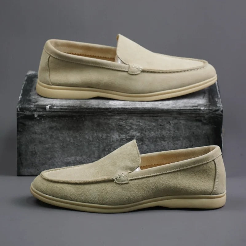 Mocassini in pelle scamosciata premium