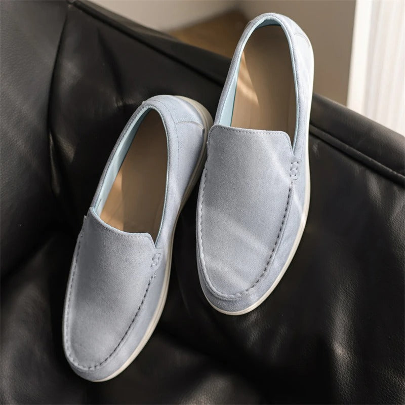 Mocassini in pelle scamosciata premium