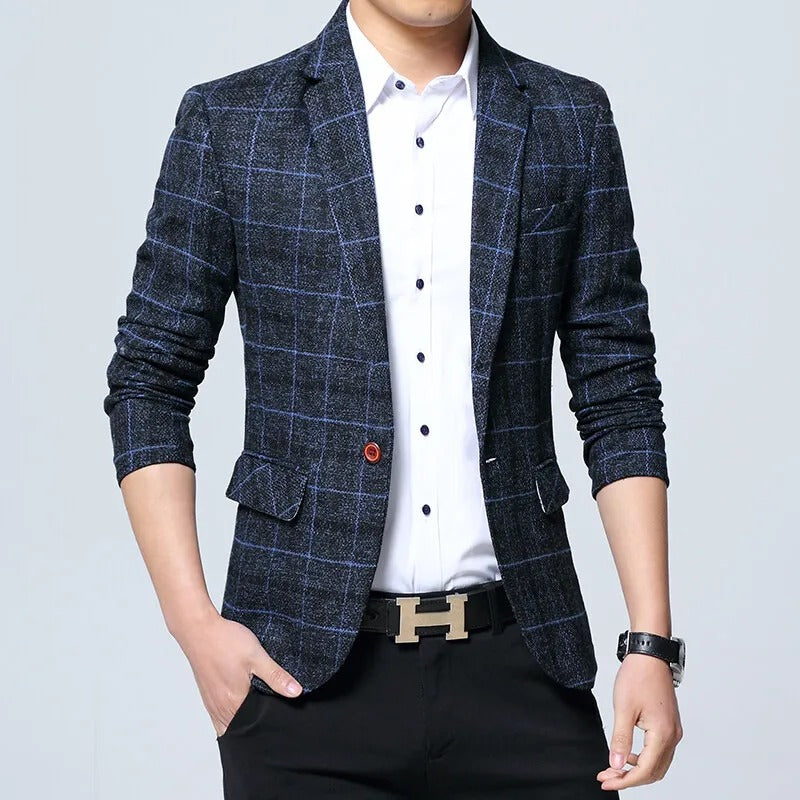 Blazer elegante a scacchi