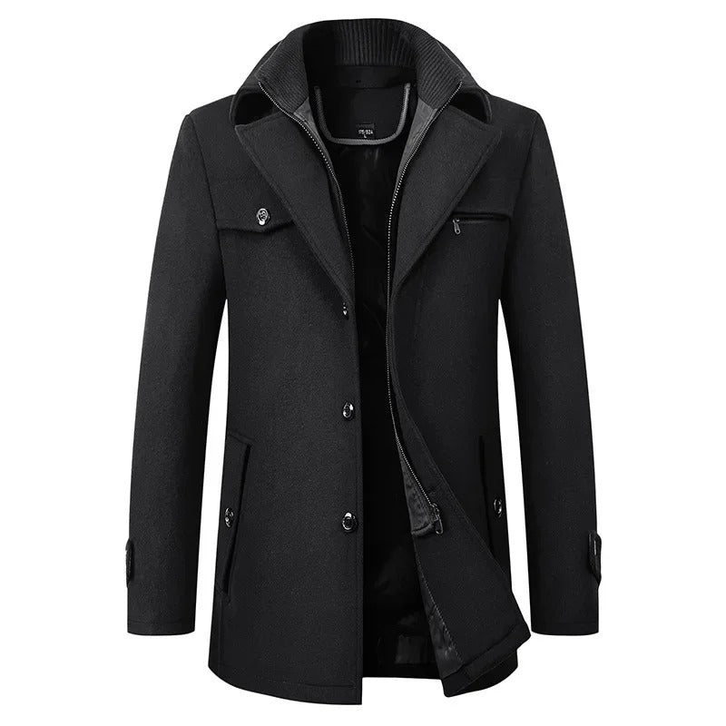 Elegante giacca invernale in lana