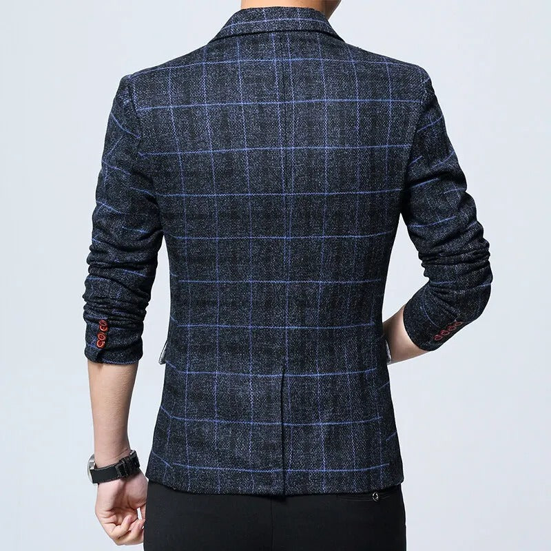 Blazer elegante a scacchi