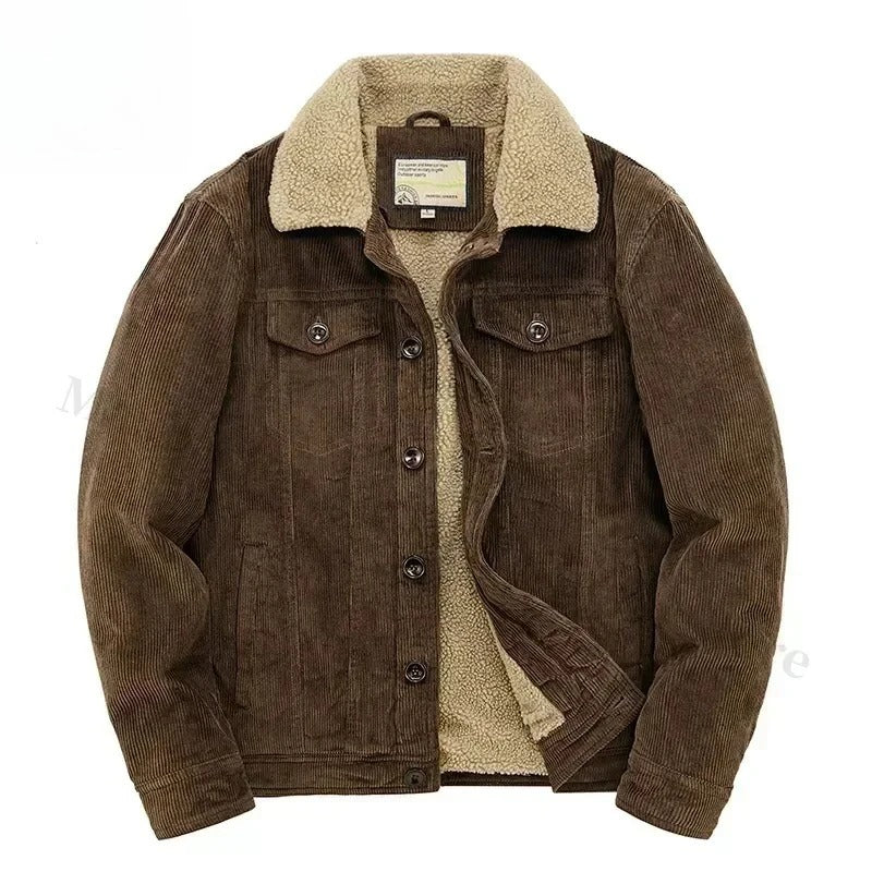 Giacca in velluto a coste con fodera in cashmere