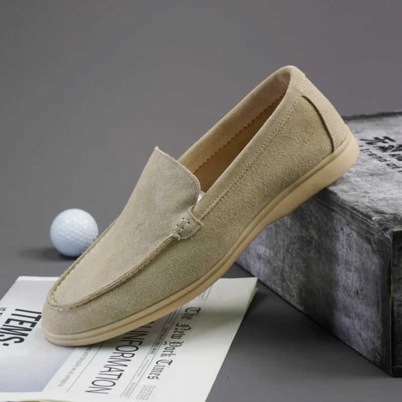Mocassini in pelle scamosciata premium