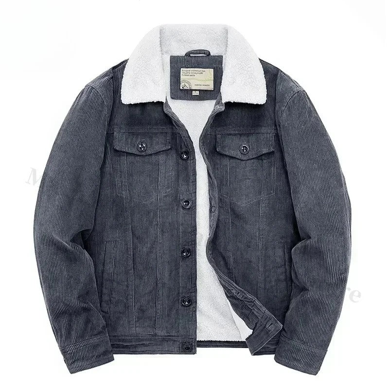 Giacca in velluto a coste con fodera in cashmere