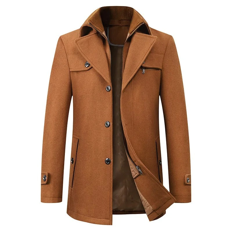 Elegante giacca invernale in lana
