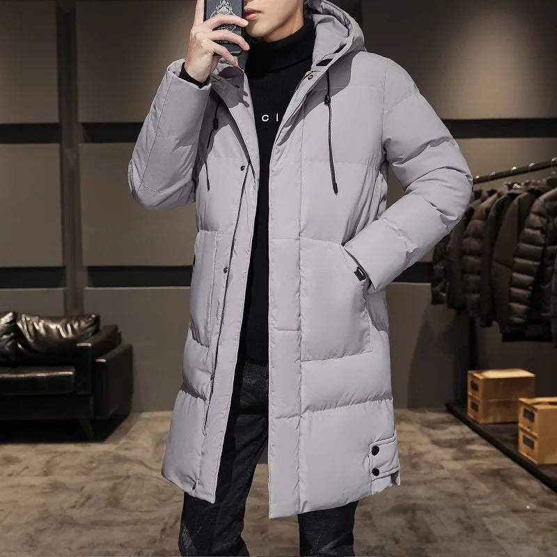 Elegante giacca lunga invernale